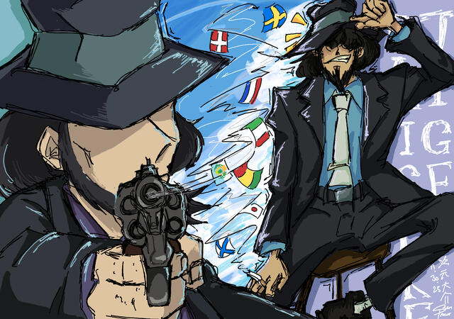 jigen's birthday art
